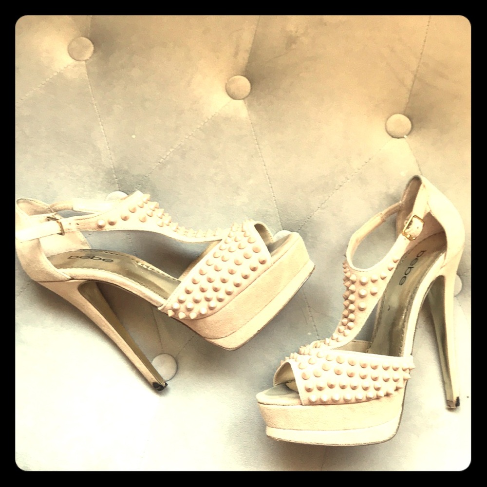 sz 7, leather platform 👠 heels.